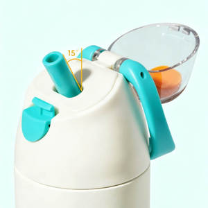 Gourde en acier inoxydable de 700 ml avec poignée, sans BPA, anti-fuite, mignonne, pour le sport - Product Image 4