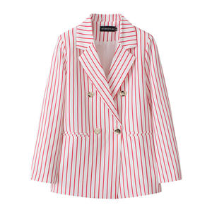 2026 Wholesales Cheap Price Doodle Style Woman blazer Spring New Color and Fashion for Office <strong>Lady</strong> <strong>Suit</strong> Style Double Button - Product Image 6