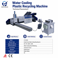 Mesin Granulator Daur Ulang Plastik Mini Pendingin Air Dua Tahap Stabil Double Screw HT-100/90 Harga Mesin Lainnya