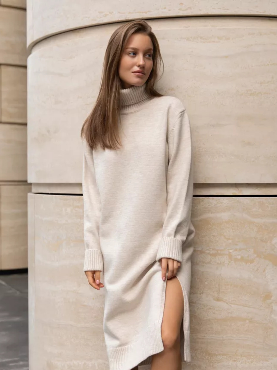 European American Oversize Turtleneck Sweater Long-Sleeved Knitted Dress Spaghetti Strap Simple A-Line Silhouette Winter Style| Alibaba.com European American Oversize Turtleneck Sweater Long-Sleeved Knitted Dress Spaghetti Strap Simple A-Line Silhouette Winter Style| Alibaba.com
