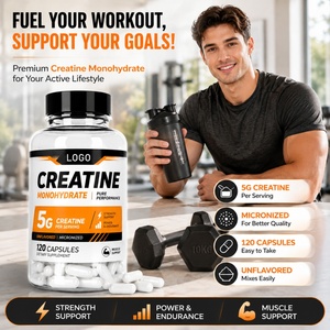 Adult <b>Creatine</b> Capsules for Muscle Growth Endurance & Strength-Accelerate Recovery 90 Capsules or Customizable - Product Image 2