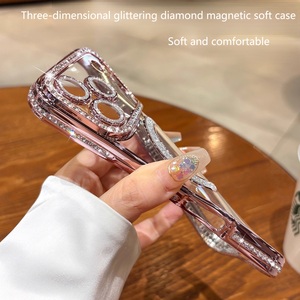 Funda para iPhone con Fijación Magnética, con Polvo Brillante Electrochapado Transparente para Protección Anticaídas y <span class=keywords><strong>Brillo</strong></span>. - Product Image 6