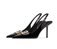 Sandales à talons hauts à bride unique, sexy et élégantes, à bout pointu et à bride arrière