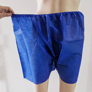 Sous-vêtements jetables pour hommes en tissu non tissé PP, couleur noir et bleu, pour sauna et <span class=keywords><strong>massage</strong></span> - Product Image 5