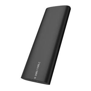 Enclosure Aluminium <span class=keywords><strong>M</strong></span>.2 NVME dan SATA NGFF Protokol Ganda Gen 2 USB Tipe-C 3.1 Adaptor Hard Disk Eksternal <span class=keywords><strong>M</strong></span>.2 SSD HDD NGFF - Product Image 4