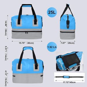 Sac de <span class=keywords><strong>voyage</strong></span> imperméable de qualité supérieure à 2 couches avec poignées de transport pour organiser les documents et les gadgets technologiques au bureau - Product Image 6