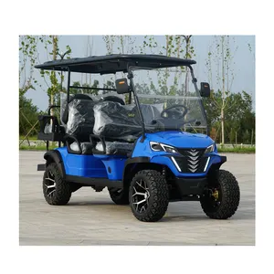 Güvenilir tedarikçi High-End kalite 4 + 2 koltuklar Golf arabası elektrikli elektrikli avcılık Golf arabası elektrikli Golf araba