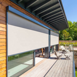 Stores à <span class=keywords><strong>enrouleur</strong></span> à glissière coupe-vent <span class=keywords><strong>pour</strong></span> balcon, protection solaire et intimité en <span class=keywords><strong>extérieur</strong></span> - Product Image 2