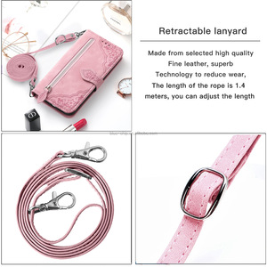 Cartera con cremallera para niñas, correa de <span class=keywords><strong>libro</strong></span>, monedero, <span class=keywords><strong>funda</strong></span> para teléfono móvil, <span class=keywords><strong>funda</strong></span> para teléfono móvil para Samsung S24 Plus 21, <span class=keywords><strong>funda</strong></span> para teléfono con sublimación - Product Image 5