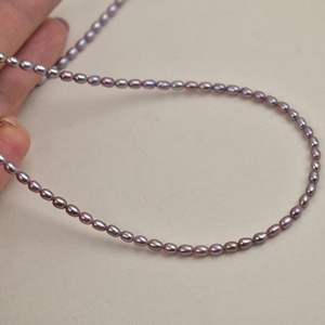 Collar Casual Deportivo para Mujer con Perlas Naturales de Agua Dulce de 3-3.5mm, Color Púrpura Aura <span class=keywords><strong>Eastward</strong></span>, Cobre, Estilo Casual - Product Image 4