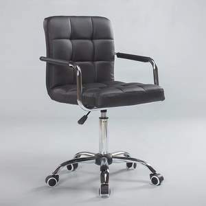 Chaise d'ordinateur pour la maison, chaise de bureau compacte, chaise pivotante réglable avec dossier, chaise pour personnel, tabouret court réglable - Product Image 2