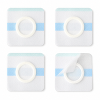 Patch vierge en gel de silicone respirant et film PU, hypoallergénique, anti-fuite, imperméable, pour points d'acupuncture