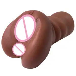 جهاز استمناء 2 في 1 للرجال مهبل بجيب مع مادة حقيقية مهبل وفتحة شرجية ضيقة لعبة جنسية للرجال لإثارة النشوة
