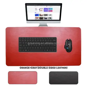 Großes wasserdichtes rutsch festes PU-Leder-Mauspad für Home-Office-Tastatur-Mäuse matte