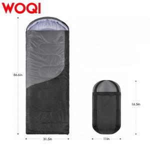 Sac de couchage Woqi 86,6 pouces, enveloppe rectangulaire, 3 saisons, léger, respirant, polyester, équipement de camping et de randonnée pour adultes - Product Image 1