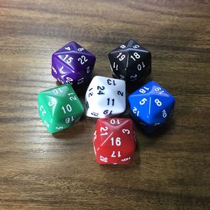 Jeu de dés polyédriques en acrylique 24 faces <span class=keywords><strong>Warcraft</strong></span> & Tabletop Games-Compteurs numériques multicolores pour les jeux de rôle et les jeux transfrontaliers - Product Image 4