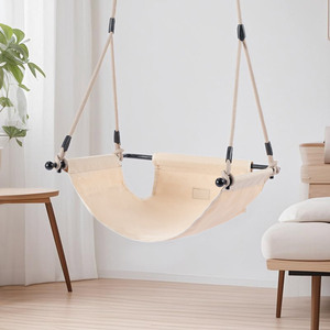 Sedia a dondolo ergonomica a forma di U regolabile in altalena per bambini con cuscino lavabile in lavatrice per giocare in interni ed esterni - Product Image 1