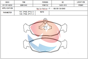SDX แผ่นเบรค D11176 PN0021 SP1220 1605087 1605810สำหรับ <span class=keywords><strong>Opel</strong></span> tigra <span class=keywords><strong>Corsa</strong></span> Astra Jaguar XJ XK8 daewnexia - Product Image 3
