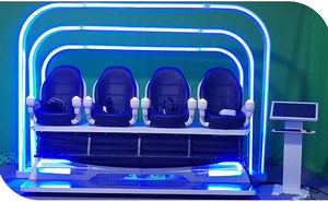 Trung Quốc Lehong Các Sản Phẩm Công Viên Giải Trí Khác Câu Lạc Bộ Vr 9d Cộng Với Rạp Chiếu Phim Thiết Bị Trò Chơi Vr 4 Chỗ Thực Tế Ảo - Product Image 3