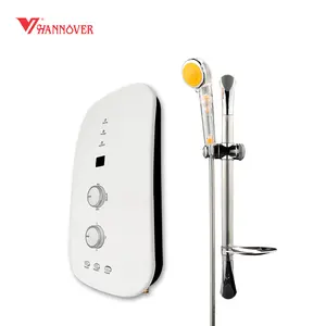 Hannover brand new electric Instant tankless water heater with 24v booster pump for bathroom shower