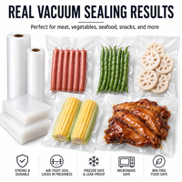 Sacs d'emballage alimentaire sous vide gaufrés PA/PE, pochettes scellées pour cuisson sous vide, congélation et stockage de viande, vente en gros, personnalisables, OEM