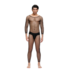 Erkekler için seksi iç çamaşırı ürün tipi siyah iç çamaşırı örme bodymen - Product Image 2