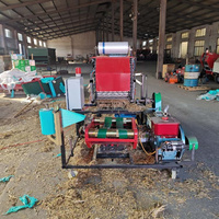 Offre Spéciale de presse à foin entièrement automatique pour paille d'ensilage Machine à balles d'ensilage d'herbe à moteur diesel