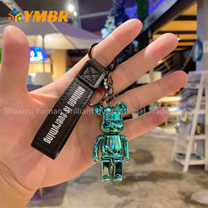 الأكثر مبيعًا سلاسل مفاتيح دب 3D كرتونية لطيفة لحقيبة الظهر سلسلة مفاتيح دب عنيف - Product Image 4