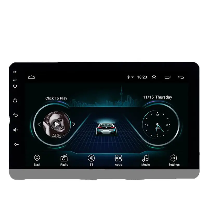 Hoge Kwaliteit 8 Inch Groot Scherm Universele Draadloze Bluetooth Telefoon Muziek Fm Radio Mobiel Internet Gps Auto Navigatie