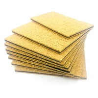 Liège adhésif 18x18x3 + 1mm en liège, 10 pièces, avec mousse à sertir, tampons de protection pour le verre isolé