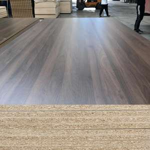 Panneau de particules mélaminé de qualité meuble 18 mm, panneau de particules pour armoire de cuisine, vente en gros de panneaux de particules - Product Image 1