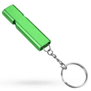 Sifflet portable en alliage d'aluminium durable, haute fréquence, double fréquence, étanche, <span class=keywords><strong>survie</strong></span>, camping, randonnée, escalade, entraînement - Product Image 4