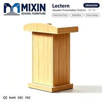 Pupitre de conférence moderne en bois, écologique et durable, avec une capacité de 200 kg, pour une utilisation en classe, à l'école, à l'église ou comme chaire.