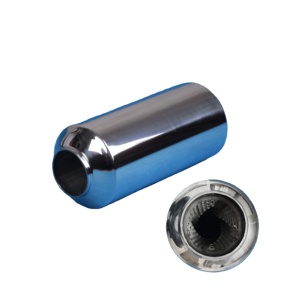 Interface universelle de 2,25 pouces pour voiture, échappement en acier inoxydable, petits silencieux, vague vortex, tornade, ondes sonores, fort bruit - Product Image 6