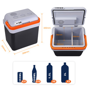 Portable 12V Thermoelectric Semiconductor Refrigerator Heating Cooling 24L Plastic <strong>Cool</strong> <strong>Box</strong> for Car 48W <strong>Power</strong> 1 Year Warranty CE - Product Image 6