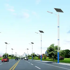 La Chine fabrique un poteau d'éclairage de jardin décoratif poteau de lampadaire à énergie solaire