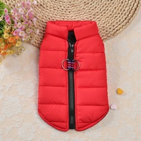 Gilet pour chien automne-hiver, vêtements chauds pour animaux de compagnie avec fermeture éclair, veste élégante pour chiot avec attache pour laisse, manteau pour chien de petite, moyenne et grande taille