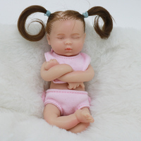 15 cm realista Reborn Girl Flower Mini juguete 6 pulgadas silicona suave Reborn Baby Doll modelo de moda DIY juguete