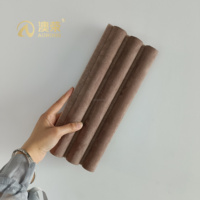 Panneaux acoustiques en bois MDF à lattes, en velours doux insonorisant, avec bordure en feutre, pour murs et plafonds de pièces, OEM/ODM