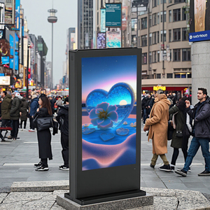 98inch ngoài trời không thấm nước kỹ thuật số biển màn hình cảm ứng Totem tầng thường vụ tự phục vụ quảng cáo hiển thị Máy nghe nhạc <span class=keywords><strong>LCD</strong></span> hiển thị - Product Image 2