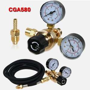 ตัวปรับแรงดันเชื่อมทองแดงทั้งหมด CGA580 อาร์กอน CO2 สำหรับเชื่อม MIG TIG ตัด 0-15 Psi พร้อมช่องจ่าย - Product Image 5