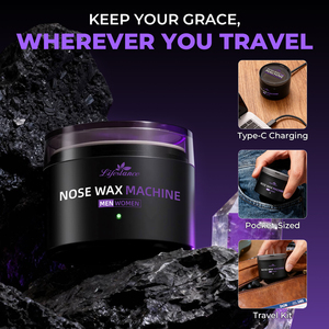 Lifestance New Design Nasal Wax <b>Kit</b> Depilatory Hypoallergenic Wax <b>Beads</b> Nose Hair Removal Wax With Plastic Sticks - Product Image 2