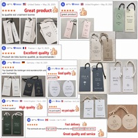 Etiquetas Colgantes de Papel de Lujo Personalizadas con Logotipo para Extensiones de Cabello, Pelucas, Ropa y Prendas, Etiquetas de Precio