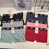 P1008 #   Culottes pour filles L XL XXL - Confortables, 100% coton, antibactériennes, taille mi-haute, style boyshort, tricotées, Lucky Girl, 7-12 ans