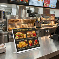 Écran de menu numérique de table pour restaurant, 21,5, 23,8 et 27 pouces, Android, WiFi, commande électronique de menu