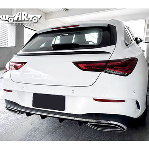 Piezas de coche HS, ala trasera media, aspecto de fibra de carbono ABS, alerón trasero para medio <span class=keywords><strong>Mercedes</strong></span> BenZ <span class=keywords><strong>CLA</strong></span> <span class=keywords><strong>Shooting</strong></span> <span class=keywords><strong>Brake</strong></span> X118 2019-2022 - Product Image 5