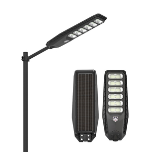 Solarbetriebene Außenbeleuchtung mit Fernbedienung, Mastleuchte 100W 200W 300W 400W 500W 600W Solar-Straßenlaterne - Product Image 1