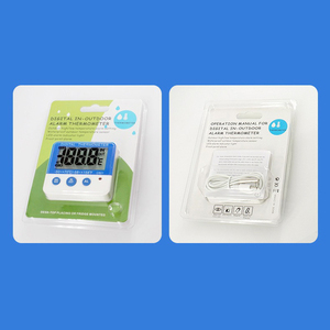 ميزان حرارة داخلي وخارجي درجة حرارة عالية ومنخفضة جهاز إنذار ميزان حرارة رقمي للثلاجة المنزلية - Product Image 6