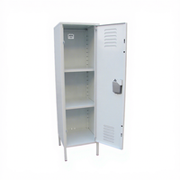 Armoire de rangement classique vintage en métal pour bureau à domicile, armoire verrouillable en acier pour dortoir d'université pour adolescents