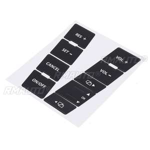 Nouveaux autocollants de réparation pour boutons de commande de volant, vitres, phares et climatisation 8x pour VW Volkswagen Touareg 04-09 - Product Image 4